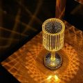Beautiful Crystal Table Lamp Touch Remote Control Acrylic Night Lamp Rechargeable Bedside Lamp LED Night Light Room Lights Home Decoration. 