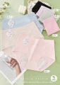 Authentic Girlswear Mall 1 Piece Imported Premium Women's Soft Cotton Breathable Underwear Period Panty Underwear Extended Leak-proof knitted Panties. 