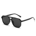 Korean fashion sunglasses UV protection big square frame retro luxury high quality optical filter men and women-YV. 