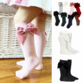 Winter Autumn Baby Girls Christmas Socks Bowknot Kids Knee High Long Sock Cotton Spanish Children 1-8 Years Toddlers Tube Socks. 