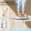 Air Humidifier 1.3L Large Capacity Humidifier Essential Oil Diffuser Desktop Double Spray Humidifier Fragrance Aroma Diffuser. 