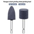 1PC Grinding Head Hexagonal Shank Grinding Wheel Sharpening Head Portable Grinding Drill Tool CorundumCone For Metal Machinery. 