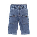 New Design Multi-pocket Denim Shorts Men Summer Thin Straight Casual Short Jeans Stretch Fashion Streetwear Men's Shorts Korean.
