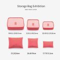 6 Pcs Set Travel Storage Bag Large Capacity Waterproof Luggage Clothing Underwear Storage Bag Bag With Zipper. 