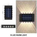 Solar Wall Lamp Outdoor Waterproof Solar Powered Light UP and Down Illuminate Home Garden Yard Decoration Outside Sunlights. 