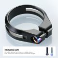 Ryet Bike Seat Post Clamp CNC Aluminum Alloy Super Light Cycling Saddle Seat Post Clamp for 27.2/30.8/31.6mm Bicycle Part. 
