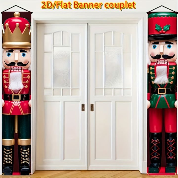 1%20Pair%20Giant%20Nutcracker%20Flag%20Banner%20Red%20Green%20Christmas%20Door%20Hanging%20Durable%20Polyester%20Outdoor%20Holiday%20Decor%20Easy%20Install%20Banner%20-%20Image%202