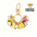 ONE PIECE Keychain Monkey D. Luffy Nami Anime Peripherals Bluetooth Headset Charm Delicate Fashion Jewelry  for Friends. 