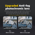 ROCKBROS Photochromic Glasses  HD Large-frame Lens Sunglasses MTB Glasses Road Bike Cycling UV400 Goggles Bicycle Sports Eyewear. 