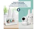 HDS2 - Video Baby Monitor with HD Cameras & Split Screen, NEW! Babysense 5" HD Split-Screen Baby Monitor, Video Baby Monitor with 2 Cameras and Audio, Night Light, 960ft Range, Two-Way Audio, 4X Zoom, Night Vision, 4000mAh Battery. 