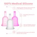Lady Period Cup Valve Menstrual Cup Medical Silicone Menstrual Cup Period Copa Menstrual Con Vaso Silicone Cup Esterilizador.