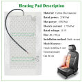Universal Max 100W Built-in Car Seat Heater Kit Fit 2 Seats with 12V Carbon Fiber Heating Pads 3 Levels Control Switch System.