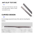 Widesea Camping Titanium Tea Cup Clip Outdoor Ultralight Steak Lid Barbecue Antiscalding Tea Tweezer Tableware Toast Tongs. 