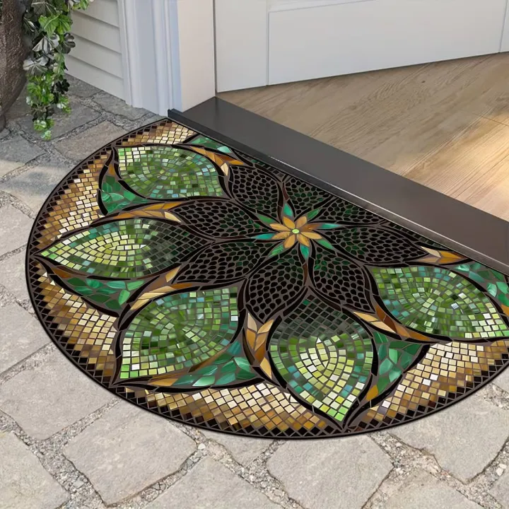 VIKAMA%20Summer%20American-style%20Retro%20Anti-slip%20Entrance%20Door%20Mat,%20Wear-resistant%20Entrance%20Hall%20Absorbent%20Carpet,%20Home%20Decoration%20-%20Image%205