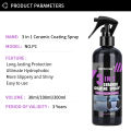 3 in 1 Car Ceramic Liquid Coating Spray Nano Crystal Hydrophobic Layer Polishing Agent High Gloss Paint Protection Wax Car Care. 