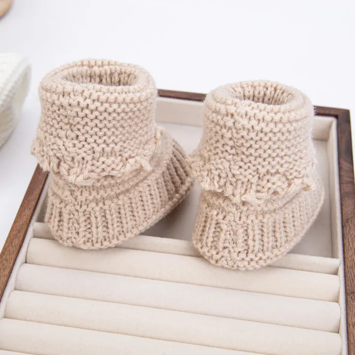 2Pcs/Pair%20Baby%20Knit%20Socks%200-12M%20Solid%20Cochet%20%20Walking%20Socks%20Newborn%20Photography%20Prop%20Infant%20Birthday%20%20Handmade%20Boutique%20Sock%20-%20Image%204
