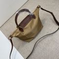 Auth LongChampˉ Paris Le Pliage Top Handle Bag/Crossbody Bag 7 Colors Small Version 28/20x22cm. 