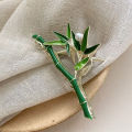 Korean Design Premium Green Bamboo Claw Clips.