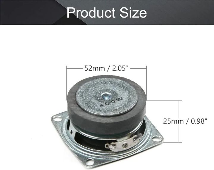 1Pc%202Inches%20DIY%20Magnetic%20Speaker%203W%204Ohm%20Full%20Range%20Audio%20Speaker%20Stereo%20Woofer%20Loudspeaker%20Replacement%20for%20Arduino,%2052mm%20Diameter%20-%20Image%202