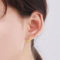 SOMILIA 925 Sterling Silver Hoop Earrings for Women and Man 18ＫGolden Plated Real Money Jewelry 1.2mm Fashion Earrings 10-20MM. 