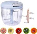 Manual Chopper / Speedy Chopper / Hand Chopper / Manual Chopper / Hand Cutter / Food Processor / 900ML with 5 Blades / 500ML with 3 Blades. 