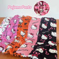 New Hello Kitty Pajamas Pants Anime Women's Pajama Pants Cartoon Couple Home Sleepwear Trousers Leisure Home Clothing. 