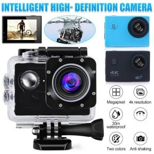 Bilashmart Ultra HD Action Camera 12MP 2" LCD 30M Waterproof 170D Remote Control Helmet Bicycle Video Camera Outdoor Sport Cam