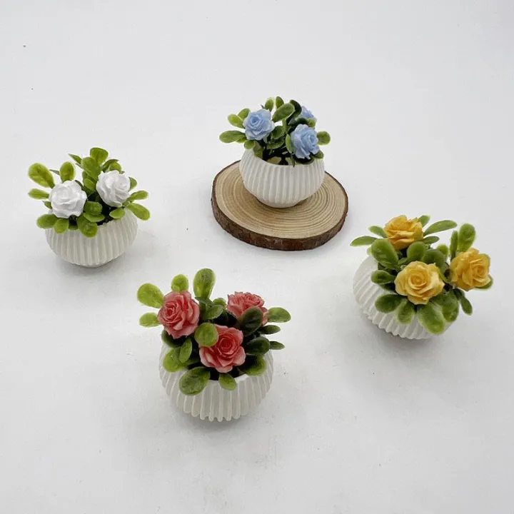 1Pcs%20Doll%20House%20Living%20Room%20Scene%20Decoration%20Mini%20Rose%20Plant%20Potted%20Plants%20Model%20Miniature%20Landscape%20Handicrafts%20-%20Image%206