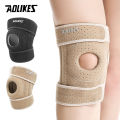 AOLIKES 1PCS Breathable Four Spring Knee Support Brace Kneepad Adjustable Patella Knee Pads Safety.