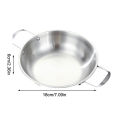 Stainless Steel Dry Pot Instant Noodle Lamian Noodles Pot Seafood Golden Noodle Pot Small Soup Pot Instant Noodles Two Ear Pot. 