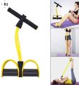 Fitness Elastic Sit Up Pull Rope Abdominal Exerciser Home Sport Equipment. 