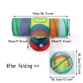 Cat Tunnel Foldable Cat Tunnel Pet Supplies Cat S T Y Pass Play Tunnel Cat Toy Breathable Drill Barrel for Indoor loud paper. 