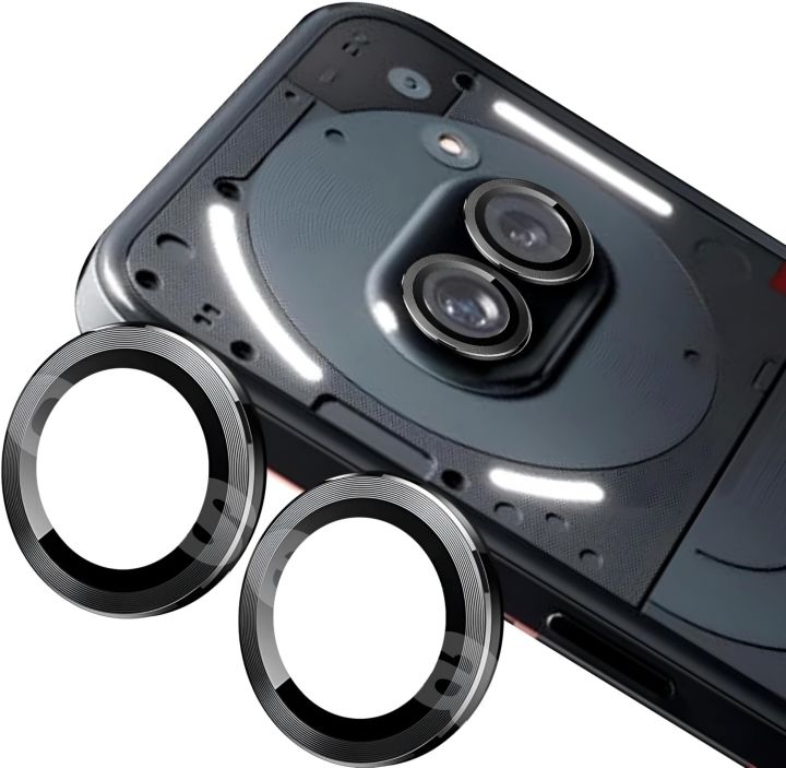 For Nothing Phone (2a) - Black WSKEN Metal Anti Scratch Camera Lens Screen Protector