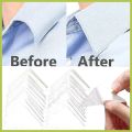 Men's Polo Shirt Collar Stays - Anti-Curl Collar Support Triangle Fixer Brace for Shirt Collar Shape.