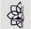 Pack of 3 Flower Shaped Wall Shelf, Corner Wall Shelf, Wooden Wall Shelf, Wall Mounted Corner Rack, Room Decoration Items, Wall Shelf , Wall Decoration Items, Home Decoration Items. 
