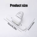 1PC 5-hole Square Binder Punch, Loose-leaf Book DIY Binding Supplies, Manual Labor-saving Hole Punch (Silver)..