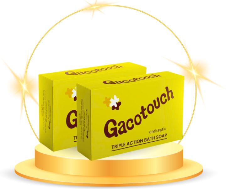 Gacotouch antiseptic anti allergy Neem Soap Anti- Itch Triple Action Bath Soap  2 ps