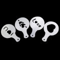 16PCS Coffee Stencils Fancy Coffee Printing Model Milk Cake Stencils Cappuccino Mold Cake Drawing Mould Home Kitchen Supplies. 