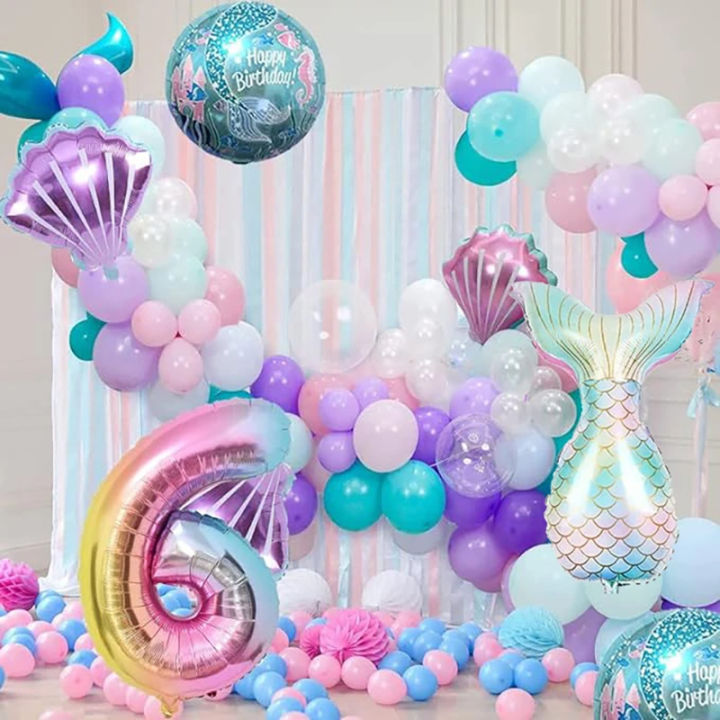 6%20pcs%20Mermaid%20Tail%20Ball%20Digital%20Foil%20Balloon%20Set%20Mermaid%20Ocean%20Fairy%20Tale%20Sea%20Theme%20Girl%20Birthday%20Party%20NUMBER0-9%20%20Decoration%20-%20Image%204