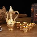 Arabic Hip flask Tray set Tea Coffee Cup Drinking Set for Home and Wedding. 