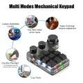 Programming Macro Custom 9 Key 3 Knob Keyboard RGB Copy Paste Mini Button Photoshop Gaming Keypad Mechanical Hotswap Macropad. 