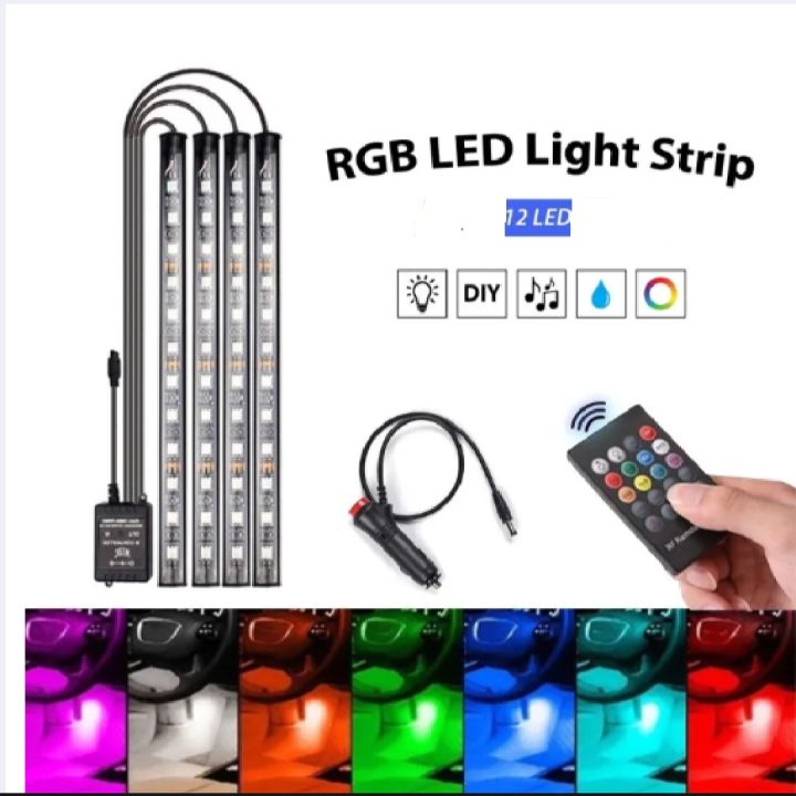 Motorcycle%20And%20Cars%20Atmosphere%20Led%20Strips%20Light%20With%20Remote%20Control%20And%20Multi%20RGB%20Colours%2012%20LEDs%204%20Strips%20And%20Remote%20-%20Image%205