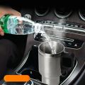 Electric Heating Car Kettle 12V 450ml Vehicle Heating Cup Stainless Steel Camping Travel Kettle Water Coffee Milk Thermal Mug. 