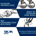 9KM 10pack Ball Bearing Swivel Heavy Duty Trolling Swivel Stainless Steel Fishing Connector for Slow Pitch Jigging.