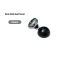 Luxury Metal Push-to-Start Button Cover for Car, Engine Start/Stop Joystick, Ball-bar Starter Cover for Decorative Accessories.
