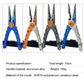 Fishing Pliers Line Cutter Multifunctional Knot Aluminum Alloy Scissors Hook Remover 150g 20CM Fishing Equipment. 