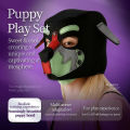 Neoprene dog headgear vest collar armband costume party costume mask cosplay adult sex toy Halloween  Christmas gif. 