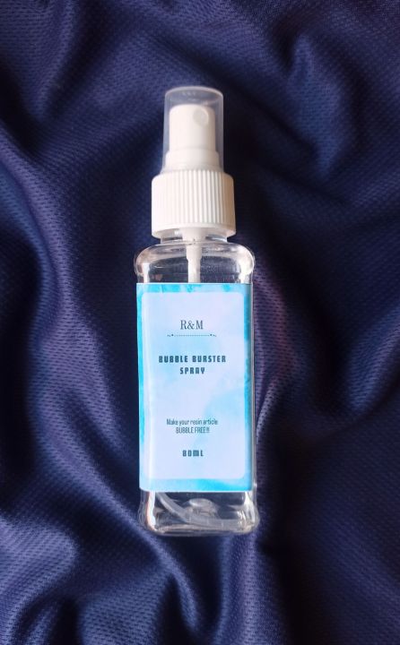 Bubble Buster spray for resin ,R&M bubble burster spray , 80 ml Bubble Buster Spray For Removing Bubbles From Resin ,Crystal Clear epoxy resin (ART COLLECTION ISB)
