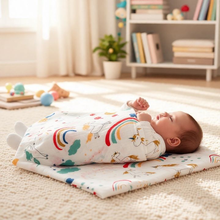4-Layer%20Gauze%20Infant%20Washcloth%20Baby%20Bath%20Towel%20Newborn%20Bathrobe%20Cotton%20Swaddle%20Blanket%20for%20Boy%20Girl%20Children's%20Blanket%20-%20Image%202