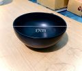 Matte Black Ceramic Salad Bowl 17cm Oven Proof. 
